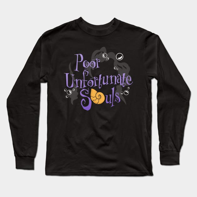 Poor Unfortunate Souls Long Sleeve T-Shirt by Merlino Creative